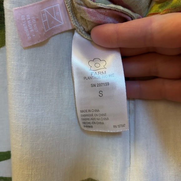 FARM Rio Spring Forest Leaf Print Jumpsuit Small - Picture 12 of 14